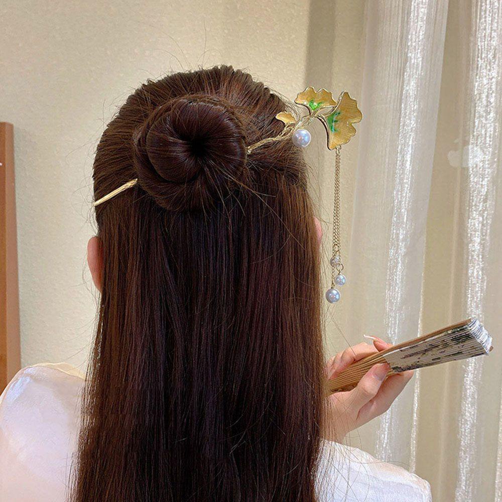 Trâm Cài Tóc Bằng Lúa Mạch Phong Cách Hanfu Cổ Điển Cho Nữ