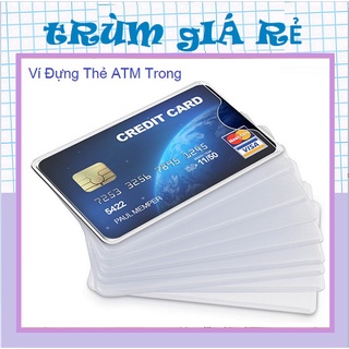 Set 5 túi đựng card visit, atm, cmnd trong suốt - combo 5 ví đựng card visit, atm, cmnd trong suốt