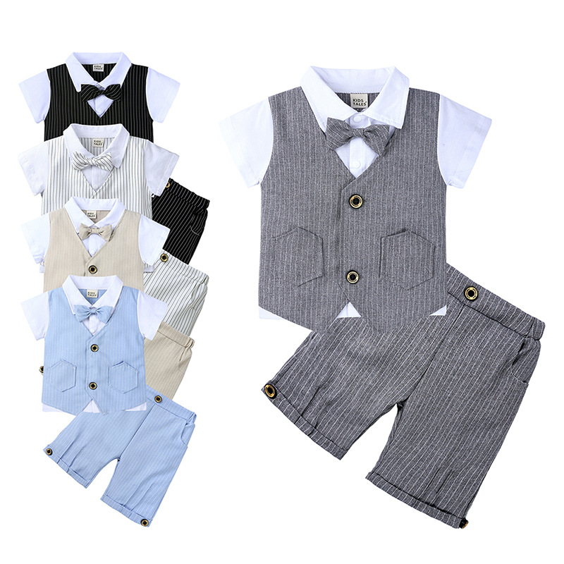 Soffny Bộ áo sơ mi + quần short Soffny đáng yêu cho bé