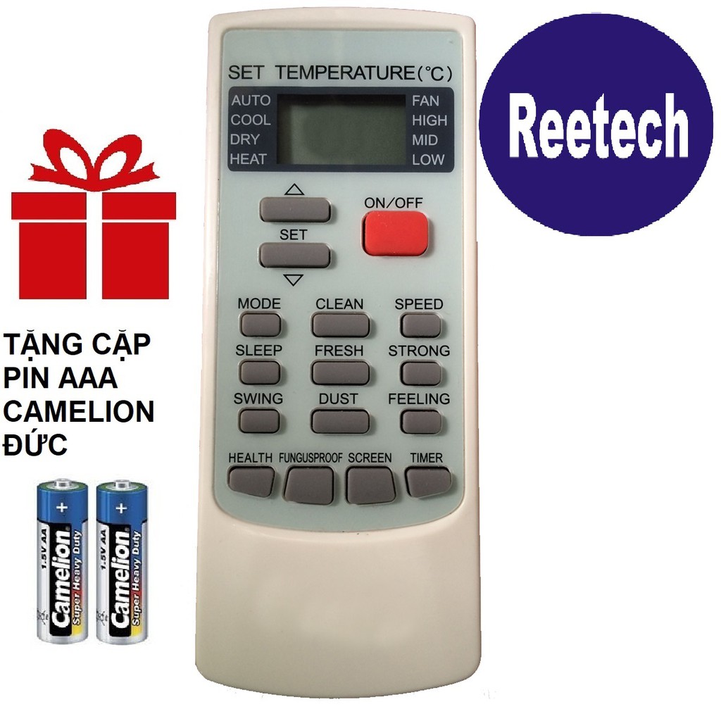 REMOTE MÁY LẠNH REETECH YKR-H002E - ĐIỀU KHIỂN ĐIỀU HÒA REETECH YKR-H002E