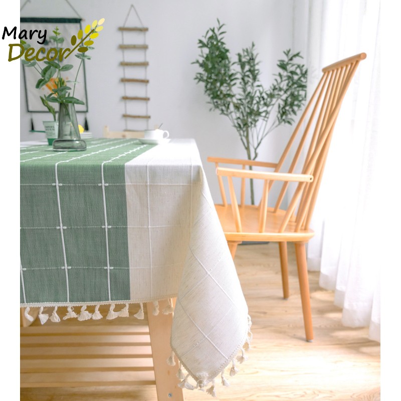 Khăn trải bàn cao cấp Mary Decor chất liệu cotton thêu - KBCC06