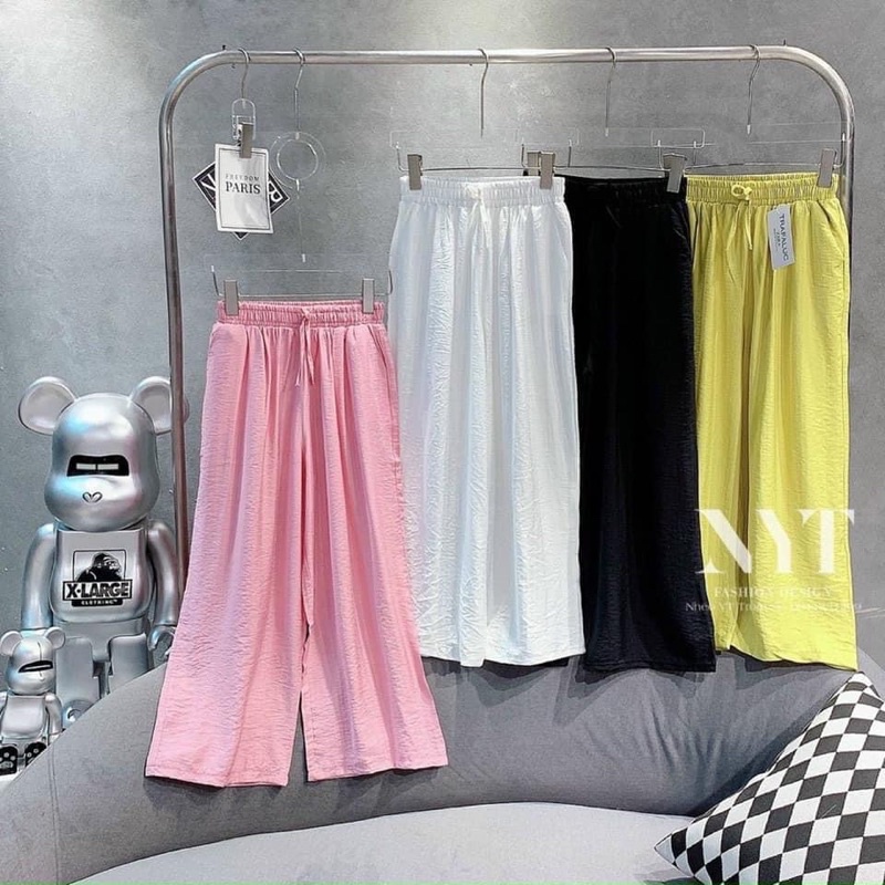 Quần Ống Rộng Đũi lưng chun siêu mát