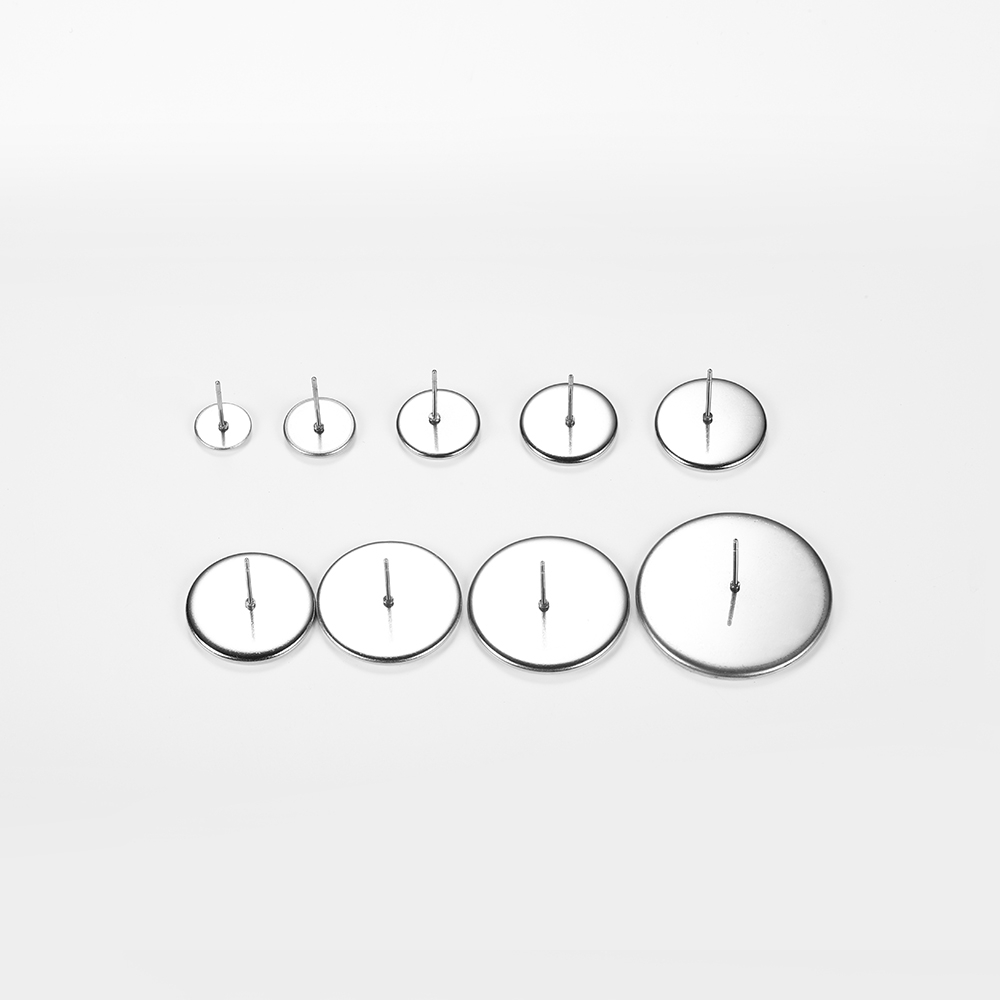 Set 20 đế tròn ST.KUNKKA dập nổi thép không gỉ 6 8 10 cỡ 25mm để làm đồ trang sức thủ công thời trang DIY