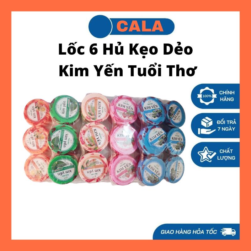 Lốc 6 Hộp Kẹo Dẻo Kim Yến Tuổi Thơ
