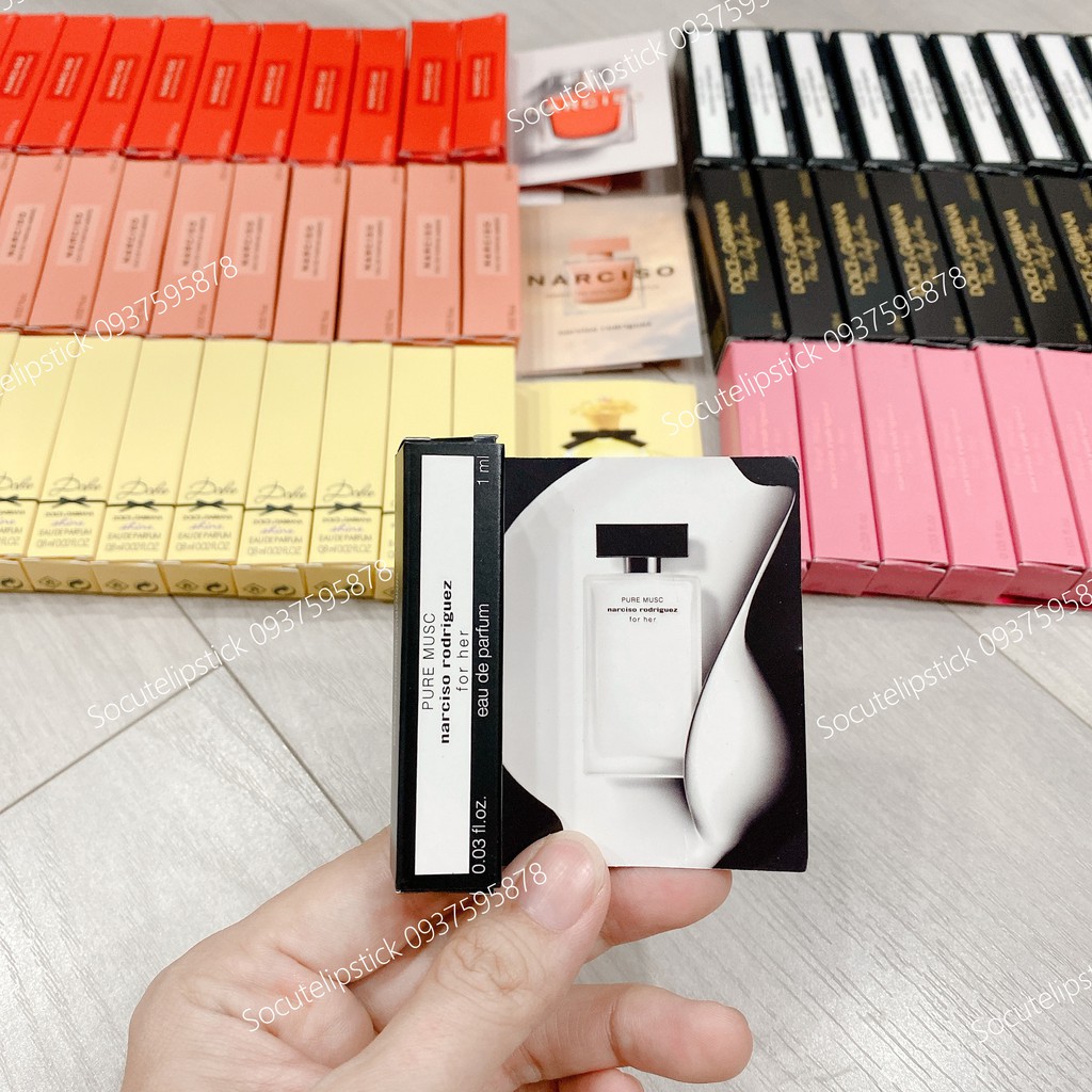 Vial Mẫu Thử Nước Hoa Mini Narciso Rodriguez For Her - Poudree - Pure Musc Đủ Loại Minisize 1ml | BigBuy360 - bigbuy360.vn