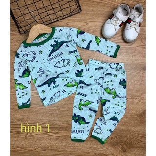 [MADE IN VIETNAM] Bộ thun cotton giấy xuất Nhật tay dài quần dài bé trai - Quần áo trẻ em