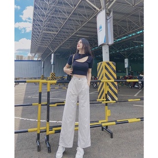 Áo kiểu croptop cut out