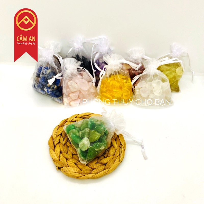 Túi Đá AA Thanh Tẩy Tarot và Năng Lượng Xấu, Hàng chất lượng AA tuyển chọn - Cẩm An