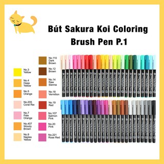 Bảng 1 - Bút Sakura Koi Coloring Brush