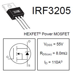 IRF3205N MOSFET kênh N Channel mosfet 110A - 55V TO-220 chân cắm