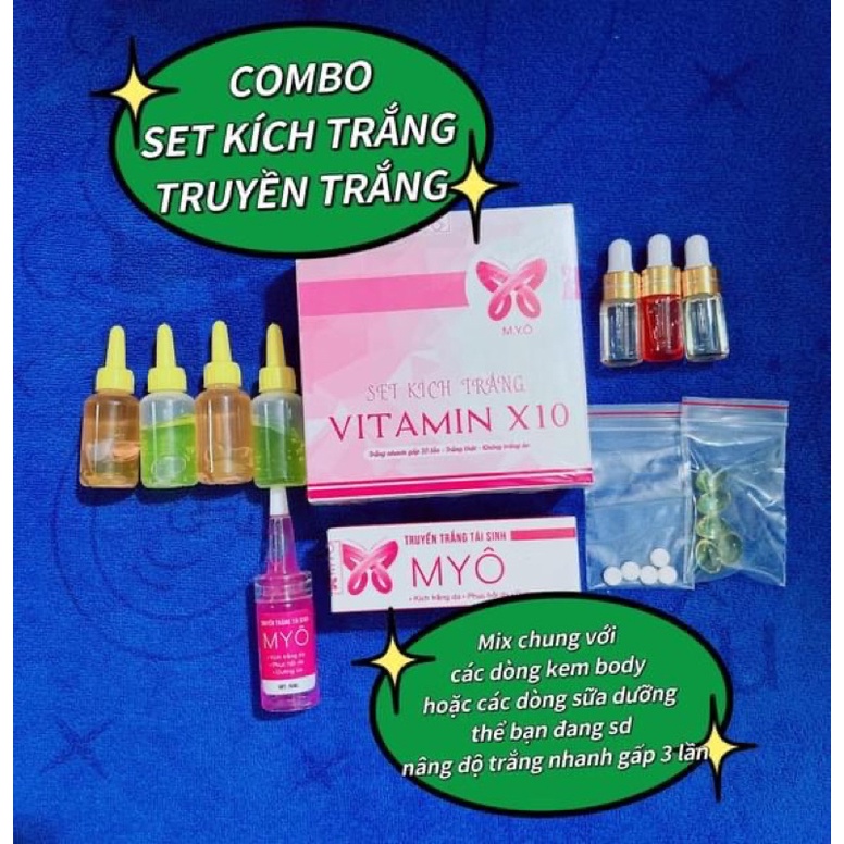 ✅COMBO DÀNH CHO BODY (set kích trắng + truyền trắng) mix vào kem body hoặc sữa dưỡng thể được nhé🥰
