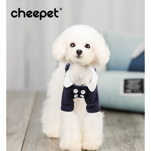Cheepet Áo cổ sau có cúc cho chó mèo / Thú cưng