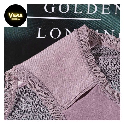 Quần lót nữ lụa lạnh pha ren lưới sang chảnh, quyến rũ, Quần lót kháng khuẩn an toàn cho da_QS190 | BigBuy360 - bigbuy360.vn