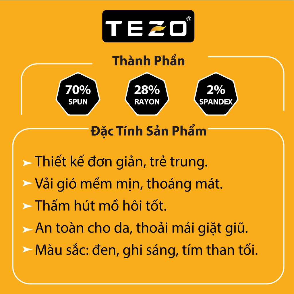 Quần ngố gió nam Tezo dáng thể thao cơ bản 2201QNGB04