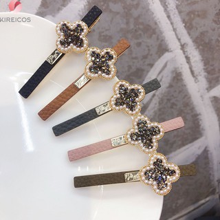 Kẹp tóc hoa 4 cánh đính đá cao cấp sang trọng