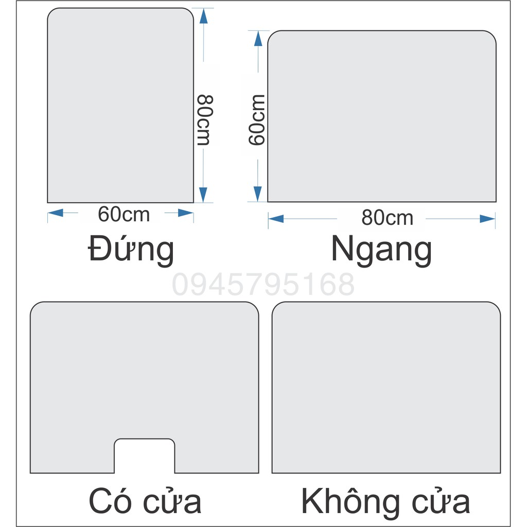 Tấm chắn giọt bắn mica trong suốt để bàn dùng cho quầy thuốc quán ăn