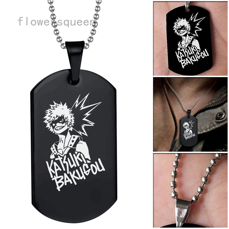 flowersqueen vòng cổ Mặt Chữ My Hero Academia