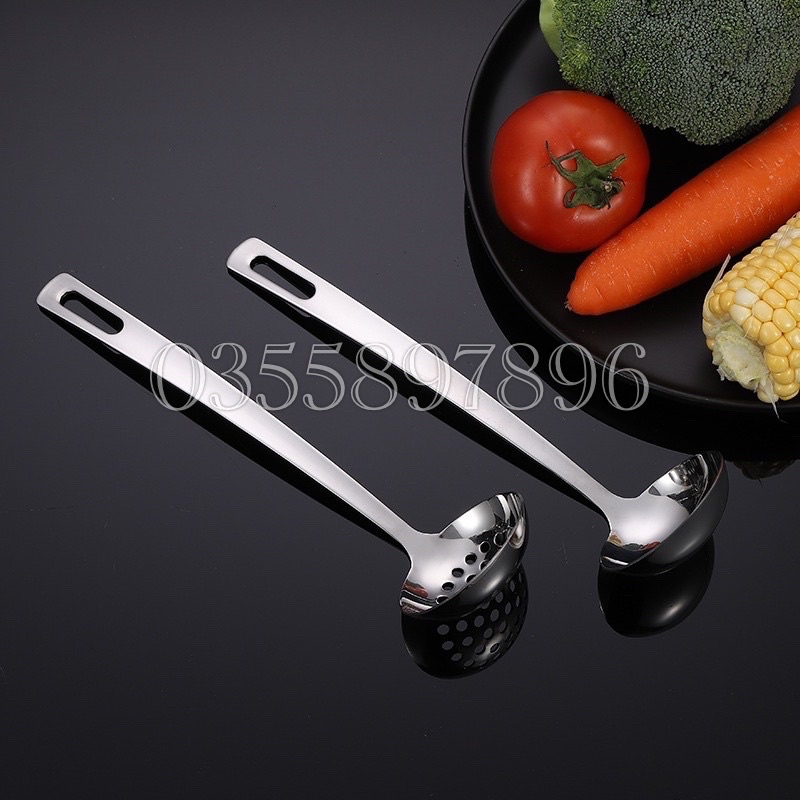 Môi múc canh inox 304 cán đúc vuông  Hàn Quốc
