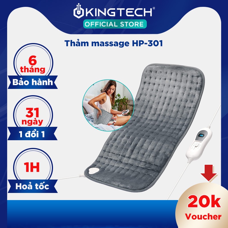 Đệm Chườm Nóng Trị Liệu Cao Cấp HP-301 - Đệm Chườm Nóng Bụng, Lưng, Vai - Hàng Chính Hãng KINGTECH - Bảo Hành 6 Tháng