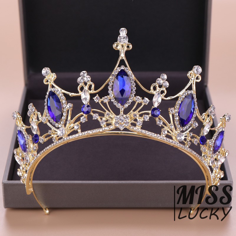 Phụ kiện cài tóc vương miện phong cách vintage thời trang cho nữ