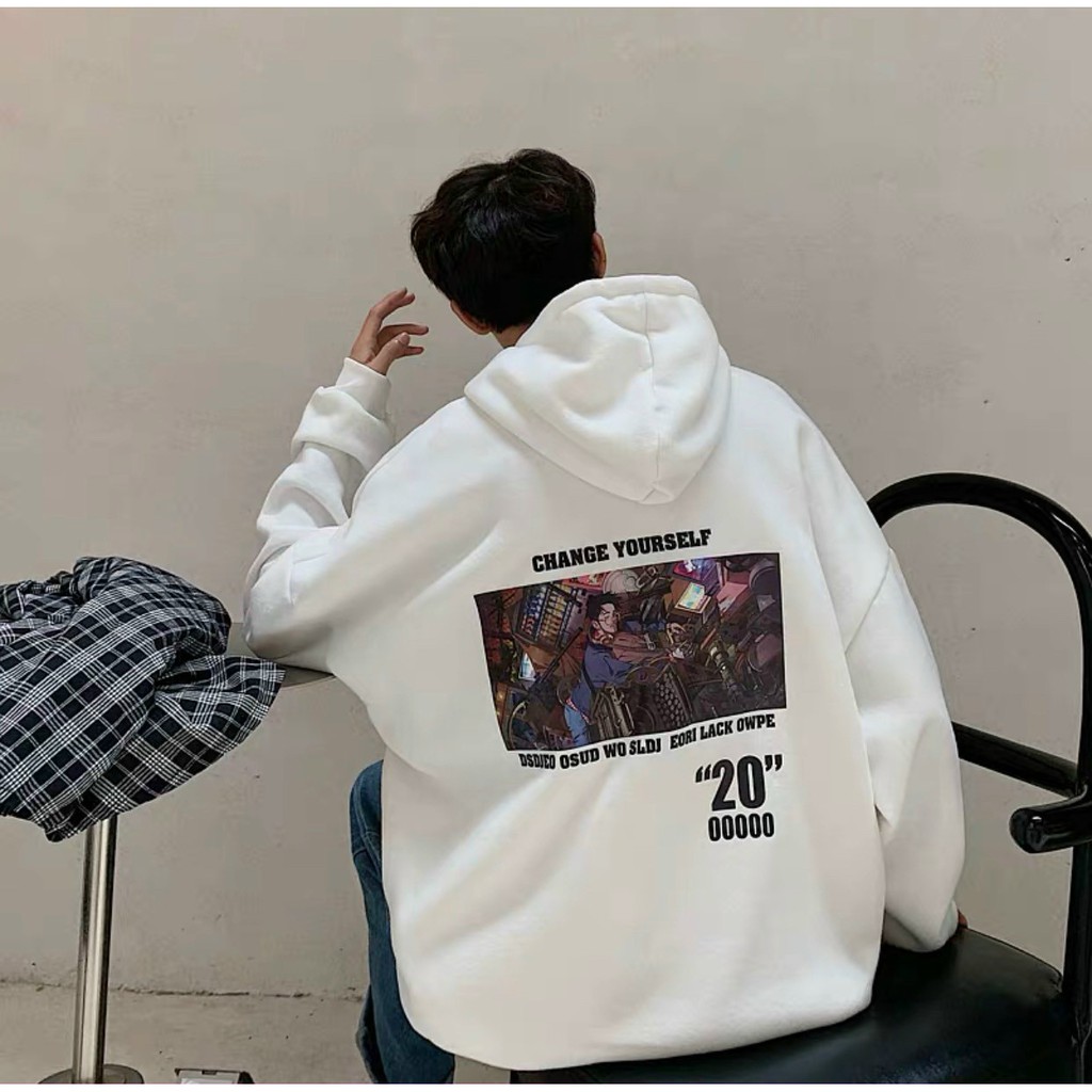 ÁO HOODIE "03" UNISEX (ĐEN, TRẮNG)