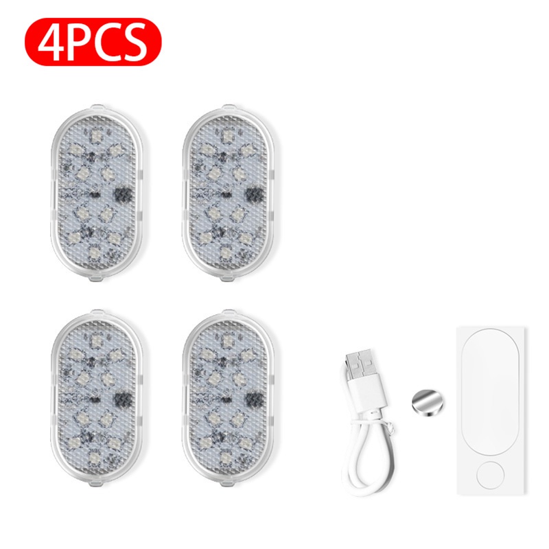 Đèn cảnh báo mở cửa SEAMETAL cảm biến ánh sáng hai màu sạc lại được chống va chạm chống thấm nước dành cho xe hơi