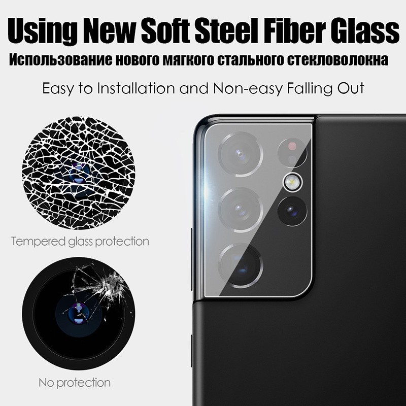 Kính dán cường lực camera For Samsung Galaxy S24 S23 S22 S21 S20 Plus Ultra Fe A03 Core M34 M54 M14 M23 M33 4G 5G dán bảo vệ camera