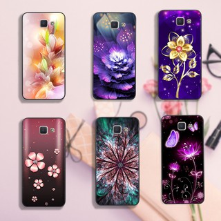 Ốp lưng Samsung J2 Prime / J5 Prime / J7 Prime - in hình họa tiết hoa vàng , hoa tím và hoa cỏ 3 lá đẹp
