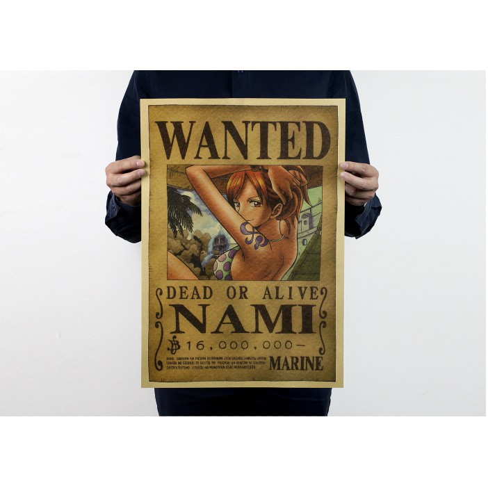 Poster hoạt hình One Piece 6 kiểu dáng