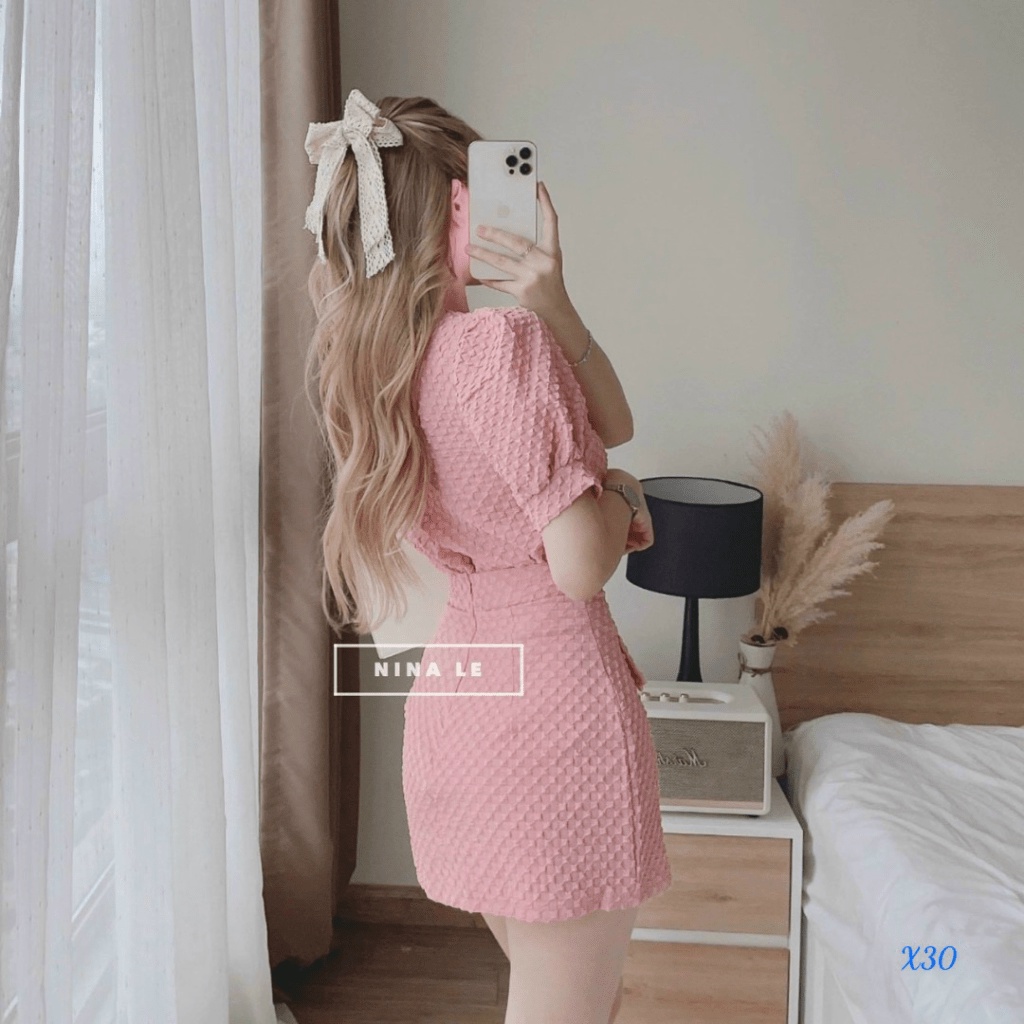 (Free Ship) ĐẦM SÉT XỐP KIM CƯƠNG BIẾT NÓI GÌ VỀ VẺ DỄ THƯƠNG TRONG SÁNG KHI CÁC BẠN NỮ KHOÁC LÊN CHIẾC ĐẦM SIÊU ĐỈNH NÀ