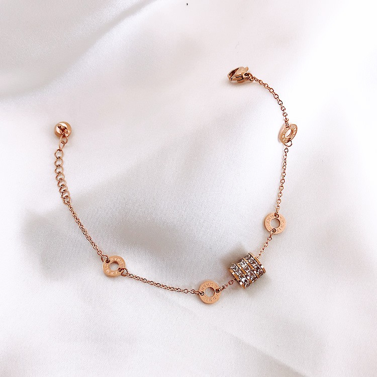 Vòng Tay Thép Titan Khắc Số La Mã Đơn Giản Thời Trang Hàn Quốc Cho Nữ | BigBuy360 - bigbuy360.vn