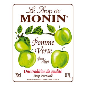 Siro Táo xanh Monin (Green Apple syrup) - chai 700ml