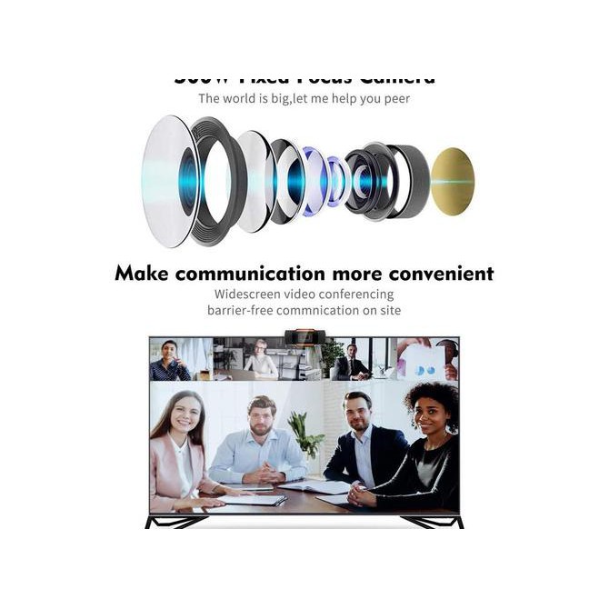 Webcam Hd 720p Tích Hợp Micro Tiện Dụng Cho Máy Tính / Laptop | BigBuy360 - bigbuy360.vn