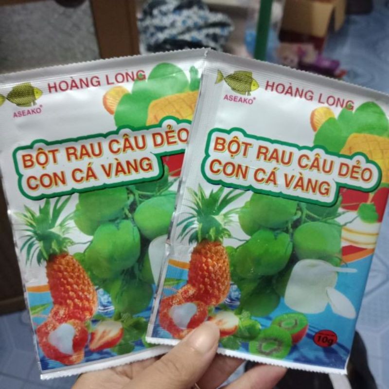 Hộp 12 gói thạch rau câu cá dẻo