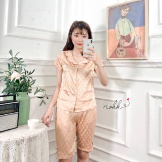 Bộ ngố Nohk cổ bèo họa tiết L.V