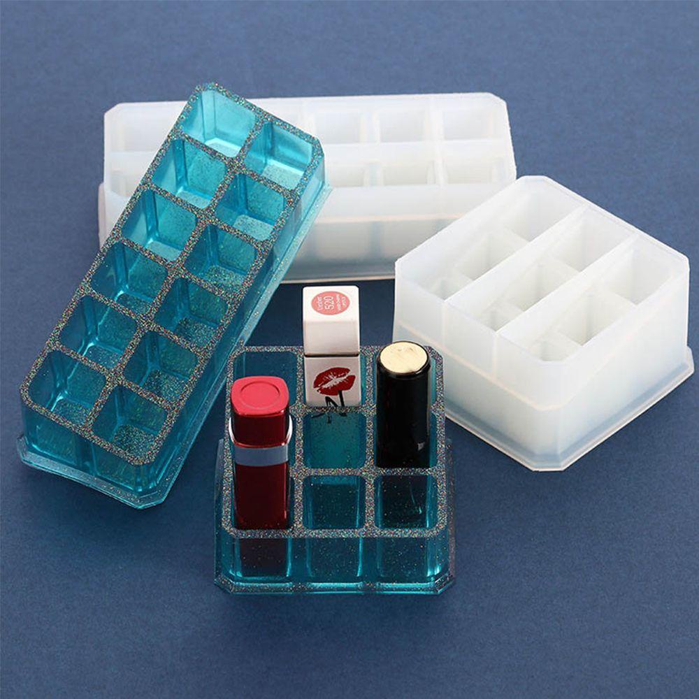 GOGOUP Khuôn Làm Giá Đỡ Son Môi 9 / 12 Ngăn Bằng Resin Epoxy Resin Thủ Công