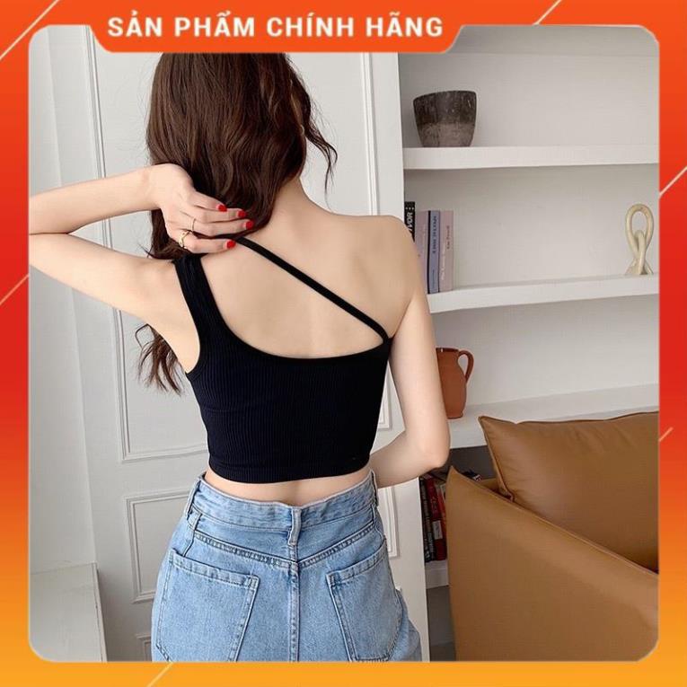 Áo lót nữ ❤️ Áo Bra Nữ Dây Vai Chéo Gân Tăm Có Mút Ngực Phong cách Trẻ Trung Hiện Đại 9030