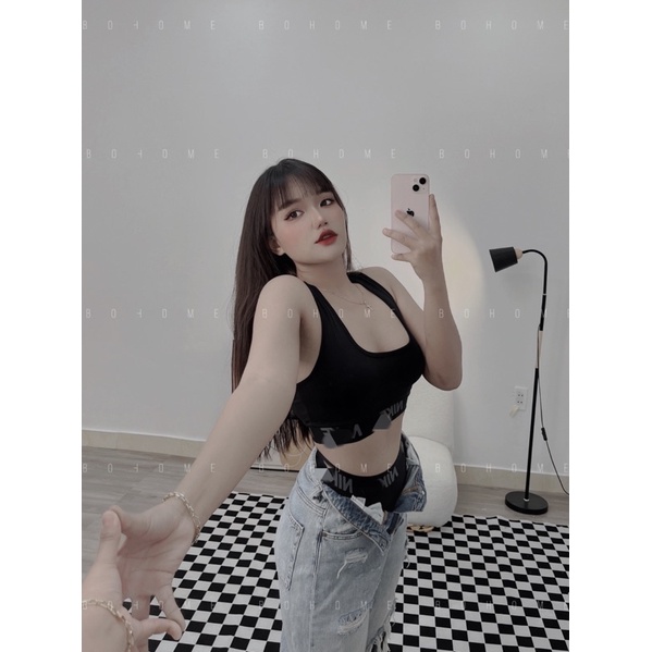 KHOSIBOHOME- Bộ đồ nịnh dáng áo bra kèm quần