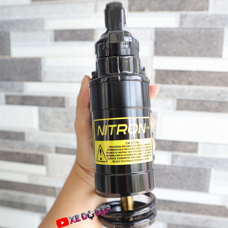 Phuộc Nitron Bình Dầu Đen Ty Vàng