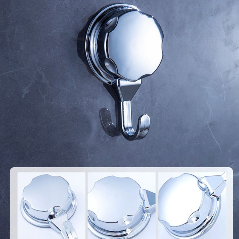 1 / 3 Móc Treo Đồ Có Giác Hút Chân Không Bằng Crom