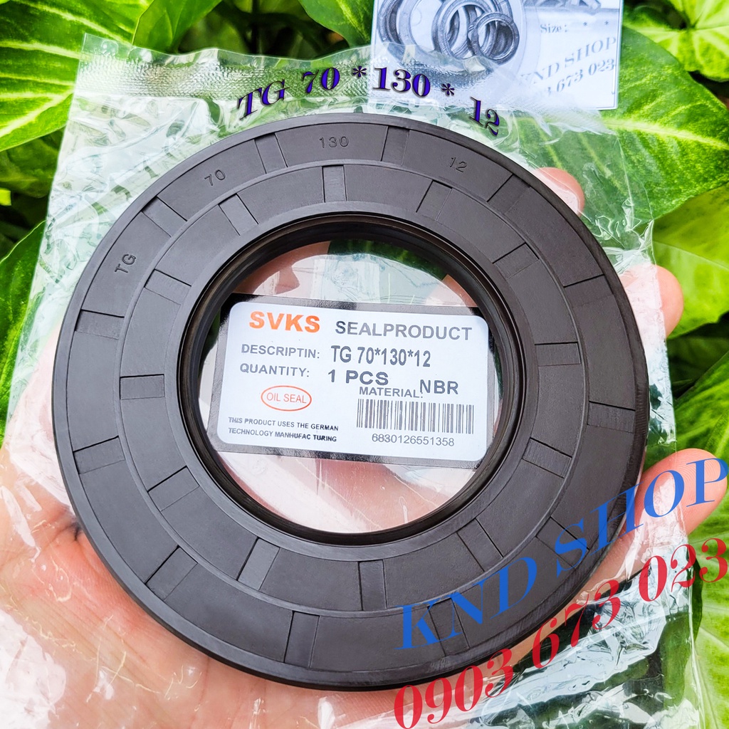Phốt dầu SVKS & Janite TG 70*130*12, Phớt chặn nhớt trục chuyên cho phụ tùng ô tô, máy tàu thủy và xe cơ giới |KND Shops