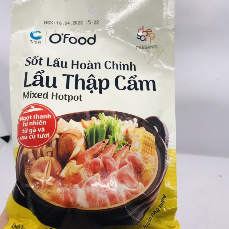 Sốt lẩu hoàn chỉnh O'food gói 180g, có 5 vị