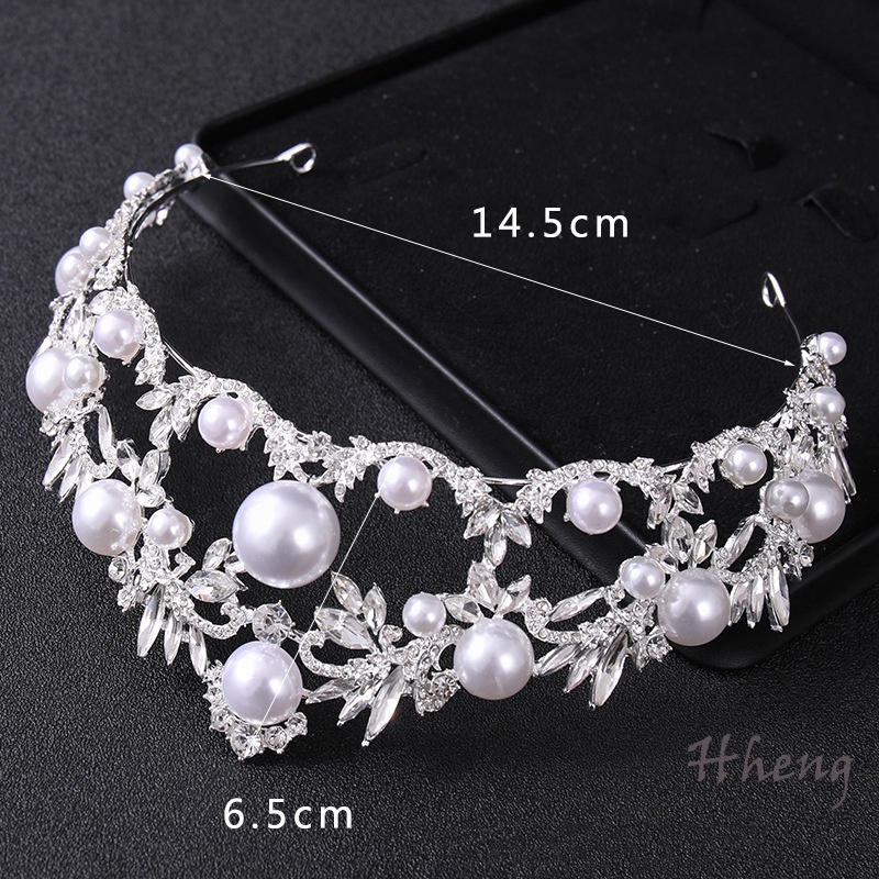 YADORNOS Cài Tóc Hình Vương Miện Đính Ngọc Trai Sang Trọng Cho Cô Dâu