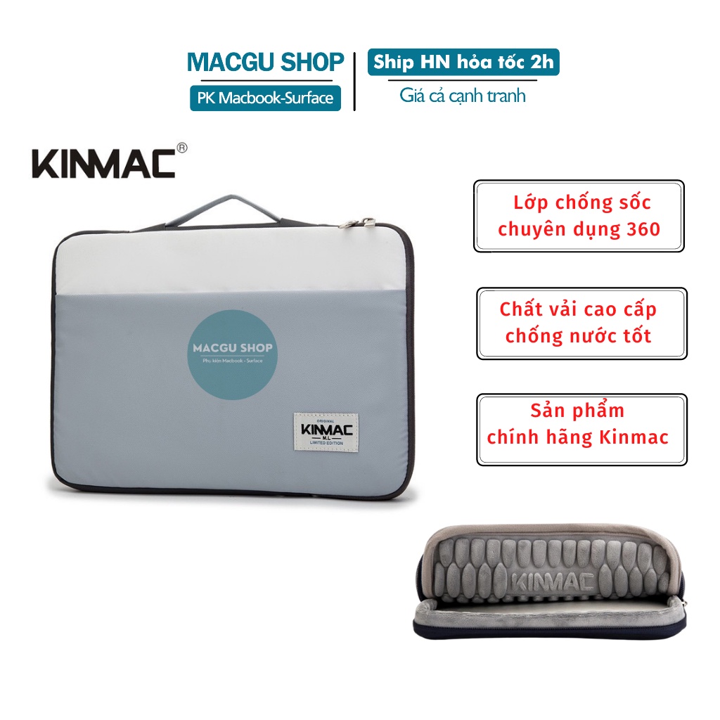 (Video+Ảnh thật) Túi chống sốc laptop, macbook, surface-Size 12inch,13 inch,14 inch, 15.6 inch,16 inch,17inch-KINMAC-K24