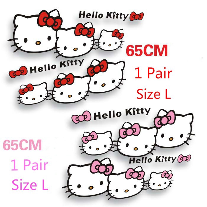 Decal DáN Trang Trí HìNh Hello Kitty Cho Xe Hơi