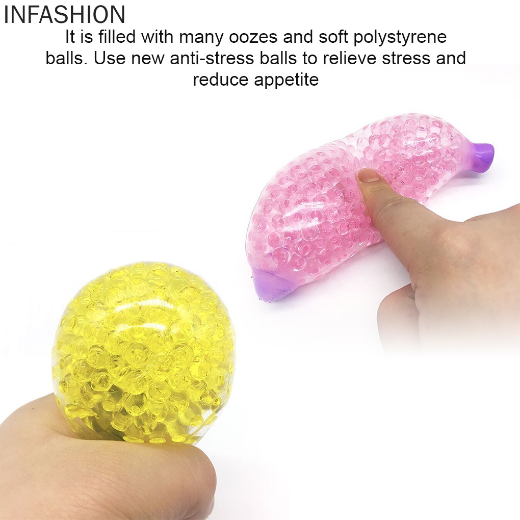 Đồ chơi bóp mềm giúp giải tỏa căng thẳng hình trái chuối làm từ silicon