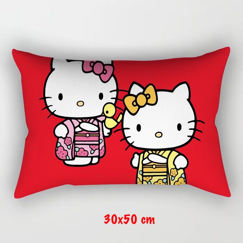 Gối nằm chữ nhật Hello Kitty cho bé 30x50 cm
