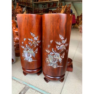 Ống đựng nhang gỗ hương cao 30cm