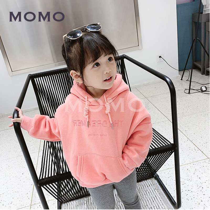 Áo Hoodie Dài Tay In Chữ Thời Trang Cho Bé Gái (2-8 Tuổi)