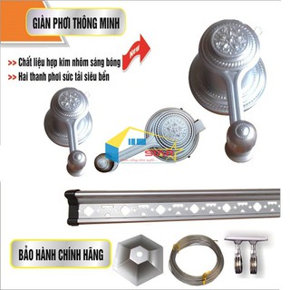 Giàn Phơi Thông Minh KS950, Giàn Phơi Quần Áo Chính Hãng Hòa Phát Bảo Hành Dài Hạn